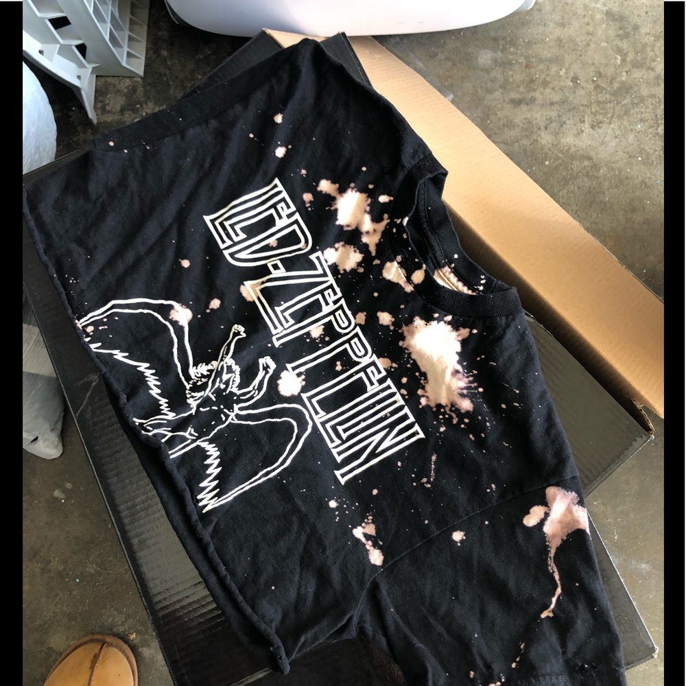 Custom Led Zeppelin crop top